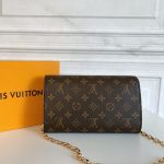 Louis Vuitton Pochette Louise Chain Monogram Canvas Brown 23cm - Image 8