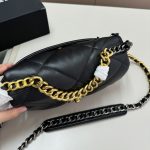 Chanel 19 Handbag Shiny Gold And Silver Tone Black 26Cm AS1160 B04852 94305 - Image 6