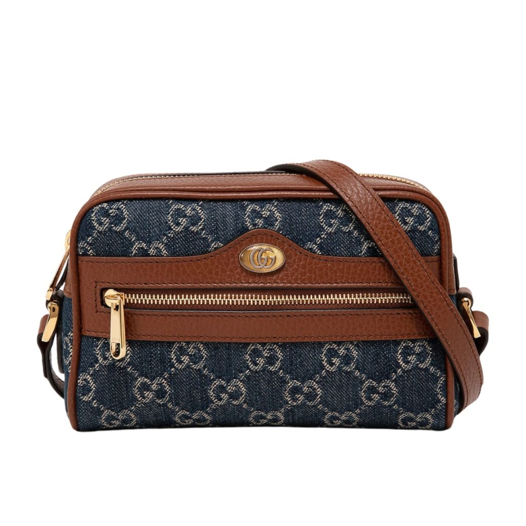 Gucci Ophidia GG Mini Denim Blue And Brown 17Cm 517350 2KQGG 8375 - Image 2