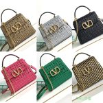 Valentino Vlogo Top Handle Bag Black 22cm - Image 7