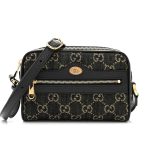 Gucci Mini Ophidia GG Denim Jacquard Black And Ivory 17cm