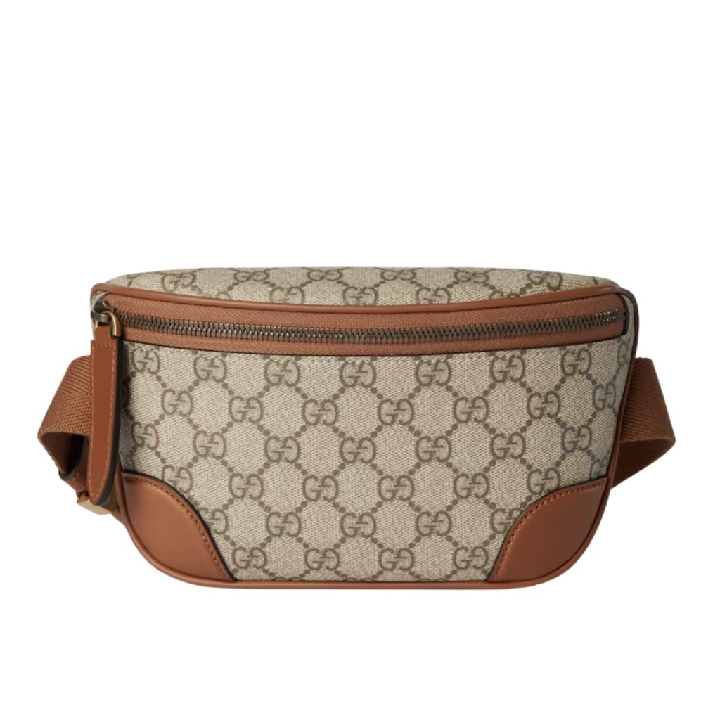Gucci GG Emblem Small Belt Bag Beige And Dark Brown 23Cm ‎821165 FAEEC 9786 - Image 2
