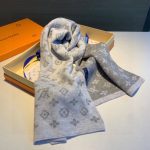 Louis Vuitton Cachecol Monogram Denim Scarf Light Grey - Image 5