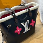 Louis Vuitton Neverfull MM Monogram Teddy Black 31cm M56960 - Image 4