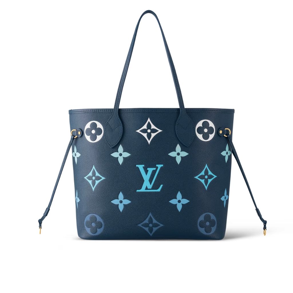 Louis Vuitton Neverfull MM Monogram Empreinte Blue 31Cm M46514 - Image 2