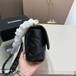 Chanel 19 Handbag Shiny Gold And Silver Tone Black 26Cm AS1160 B04852 94305 - Image 10