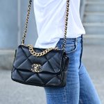 Chanel 19 Handbag Shiny Gold And Silver Tone Black 26Cm AS1160 B04852 94305 - Image 11