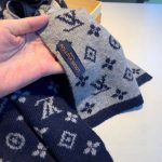 Louis Vuitton Cachecol Monogram Denim Scarf Dark Grey - Image 5