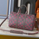 Louis Vuitton Keepall Bandoulière 35 Gray And Pink 34Cm M15023 - Image 6