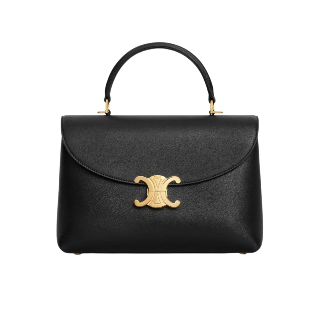 Celine Medium Nino Bag In Supple Calfskin Black 20Cm 117523Fxk 38No - Image 2