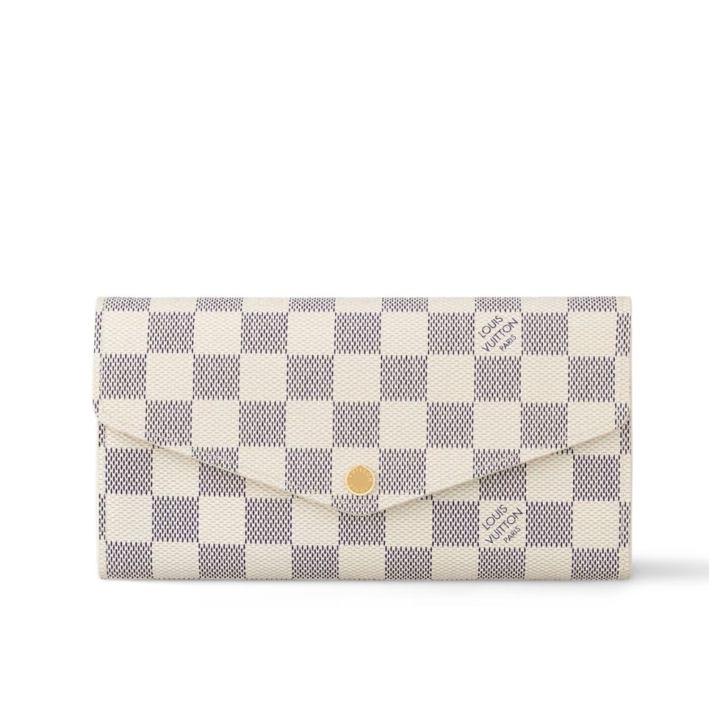 Louis Vuitton Sarah Wallet Damier Azur Canvas 19Cm N63208 - Image 2