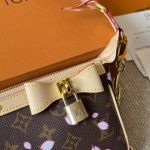 Louis Vuitton X Murakami Pochette Accessoires Sakura Brown 22Cm M13666 - Image 4