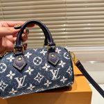 Louis Vuitton Nano Speedy Denim Blue 17Cm M81168 - Image 4