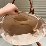 Prada Large Raffia And Leather Shopping Bag 25Cm 1Bg470 2Cxq F0A5T V Goo - Image 6