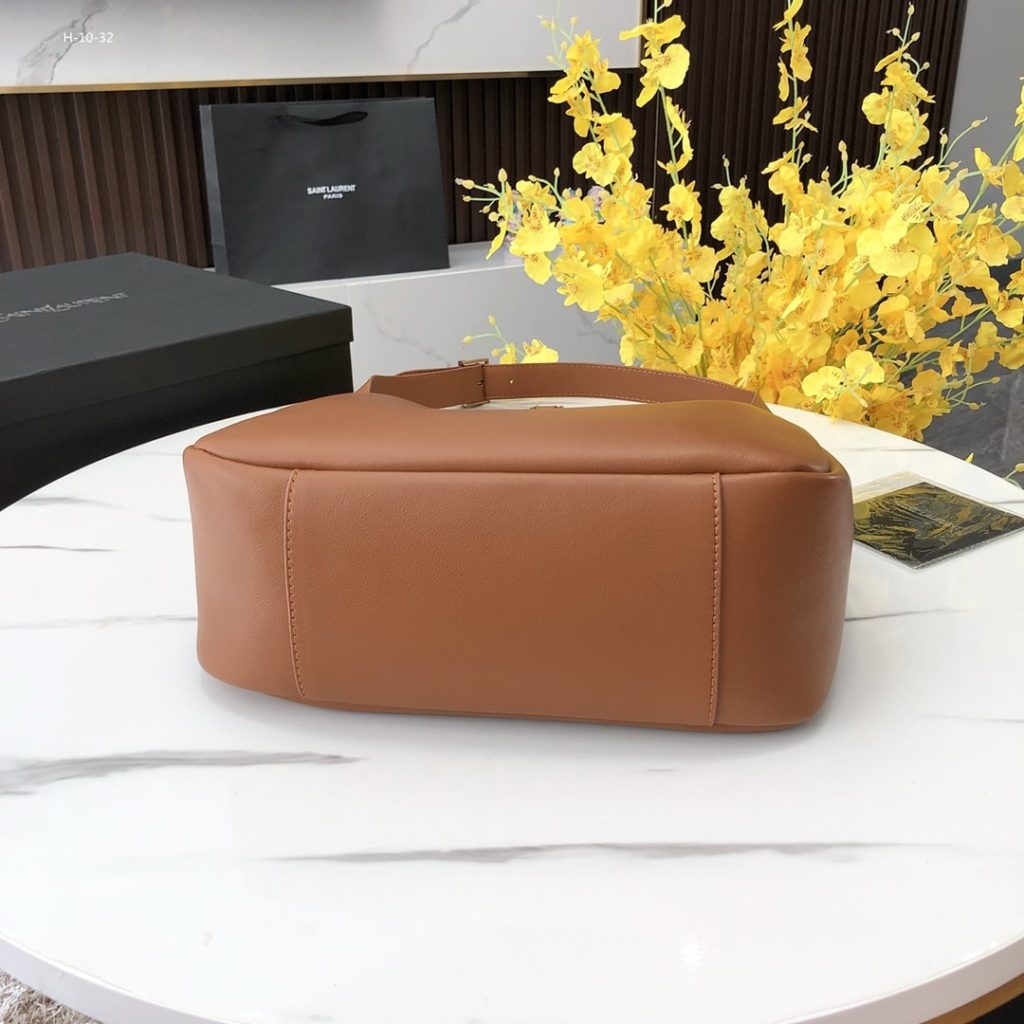 Saint Laurent Le 5 À 7 Supple Large In Grained Leather Brown 31Cm 713938Aaauq2536 - Image 4