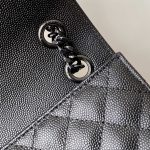 Saint Laurent Envelope Medium In Quilted Grain De Poudre Embossed Leather Black Noir 24cm 600185BOW981000 - Image 9