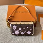 Louis Vuitton X Murakami Pochette Accessoires Sakura Brown 22Cm M13666 - Image 5