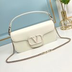 Valentino Garavani Locò Shoulder Bag In Ivory 27cm - Image 3