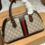 Gucci Ophidia Small Top Handle Bag Beige And Ebony 30Cm - Image 6