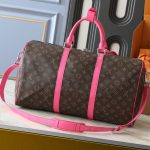 Louis Vuitton Keepall Bandoulière 45 Pondichery Pink 50cm M13807 - Image 5