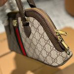 Gucci Ophidia Small Top Handle Bag Beige And Ebony 30Cm - Image 7