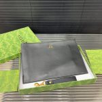 Gucci Gg Leather Pouch Clutch Bag Black 29Cm - Image 3