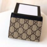 Gucci GG Supreme Padlock Wallet Black And Beige 11cm 779799 KLQIG 8575 - Image 4