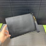 Gucci Gg Leather Pouch Clutch Bag Black 29Cm - Image 10
