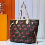 Louis Vuitton X Takashi Murakami Monogram Cerise Neverfull MM Brown 31Cm M13263 - Image 4