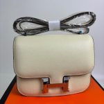 Hermes Constance Swift Silver Hardware Cream 18Cm - Image 3