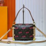 Louis Vuitton X Takashi Murakami Monogram Cerise Side Trunk MM 21cm Brown M14278 - Image 5