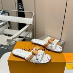 Louis Vuitton X Takashi Murakami 6am Flat Mule White 1agzuv - Image 6