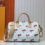 Louis Vuitton X Takashi Murakami Monogram Cerise Speedy 30 White 30Cm M14238 - Image 5