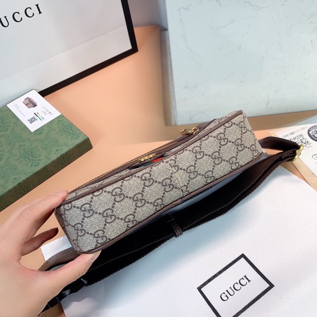 Gucci Ophidia GG Supreme Belt Bag Brown 24cm 574796 97SIT 8747 - Image 11