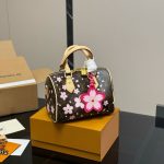 Louis Vuitton X Murakami Speedy Bandoulière 25 Cherry Blossom Monogram Coated Canvas Sakura Brown 25Cm M14174 - Image 3