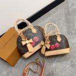 Louis Vuitton X Takashi Murakami Monogram Cerise Nano Alma Brown 16 Cm M13416 - Image 3