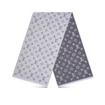 Louis Vuitton Cachecol Monogram Denim Scarf Light Grey