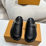 Louis Vuitton Cosy Flat Comfort Clog Black 1agvpt - Image 3