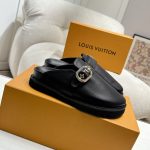 Louis Vuitton Cosy Flat Comfort Clog Black 1agvpt - Image 4
