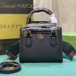 Gucci Diana Small Tote Bag Black Leather 20cm ‎702732 U3ZDT 1073 - Image 3