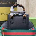 Gucci Diana Small Tote Bag Black Leather 20cm ‎702732 U3ZDT 1073 - Image 4