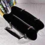 Chanel Grand Shopping Tote Bag Black Caviar Silver Tone Chain 34Cm - Image 7