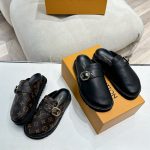 Louis Vuitton Cosy Flat Comfort Clog Black 1agvpt - Image 6