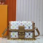 Louis Vuitton X Murakami Dauphine Soft GM Monogram Canvas White 25cm M13255 - Image 3