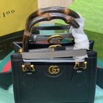 Gucci Diana Small Tote Bag Black Leather 20cm ‎702732 U3ZDT 1073 - Image 5