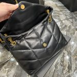 Saint Laurent Puffer Medium In Leather Gold Hardware Black 35cm 5774751EL071000 - Image 4
