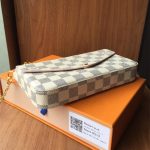 Louis Vuitton Félicie Pochette Damier Azur Canvas Pink 21cm N63106 - Image 3