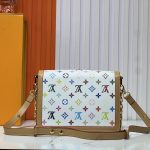 Louis Vuitton X Murakami Dauphine Soft GM Monogram Canvas White 25cm M13255 - Image 5