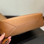 Prada Medium Aimee Zip Leather Shoulder Bag Brown 30cm - Image 5