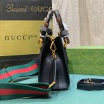 Gucci Diana Small Tote Bag Black Leather 20cm ‎702732 U3ZDT 1073 - Image 7